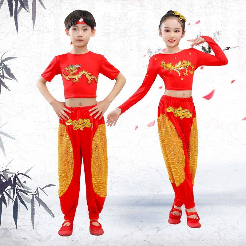Children's Children's Dance Service Chinese Classical Classical Dance Series Liuyi Student Fan Dance Playing Performance Performance 1