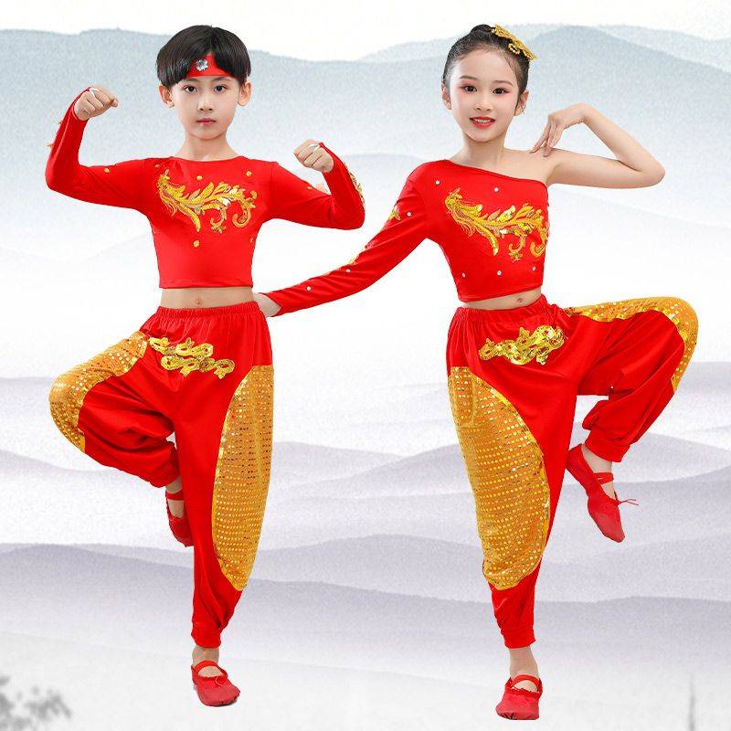 Children's Children's Dance Service Chinese Classical Classical Dance Series Liuyi Student Fan Dance Playing Performance Performance 1