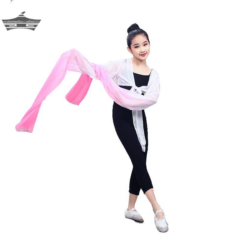 Water sleeve dance service children Caiwei Classical Dance Clothing Tibetan sleeve performance clothes shocking dance practice throwing sleeve top