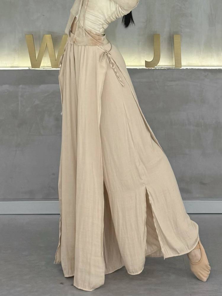 Classical dance exercise pants Chinese dance spring and summer pants performance service female modern dance wide -leg pants new elegant dance pants