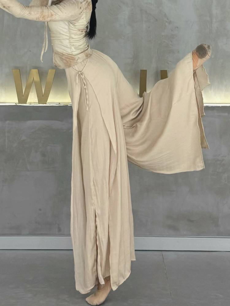 Classical dance exercise pants Chinese dance spring and summer pants performance service female modern dance wide -leg pants new elegant dance pants