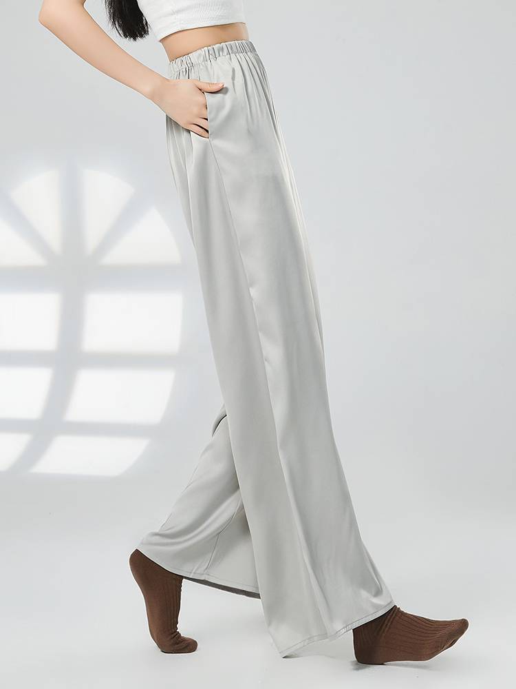 Dance Air Pants Female Permanent and Loose High waist Sensory Pants Classical Dance wide -leg Pants Modern Dance Foundation Dance Straight Pants