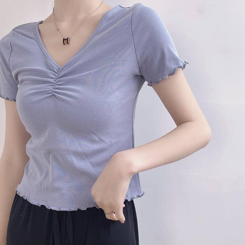 Dance practice service female adult dance shirt short -sleeved sports test dance life modern dance service classical dance