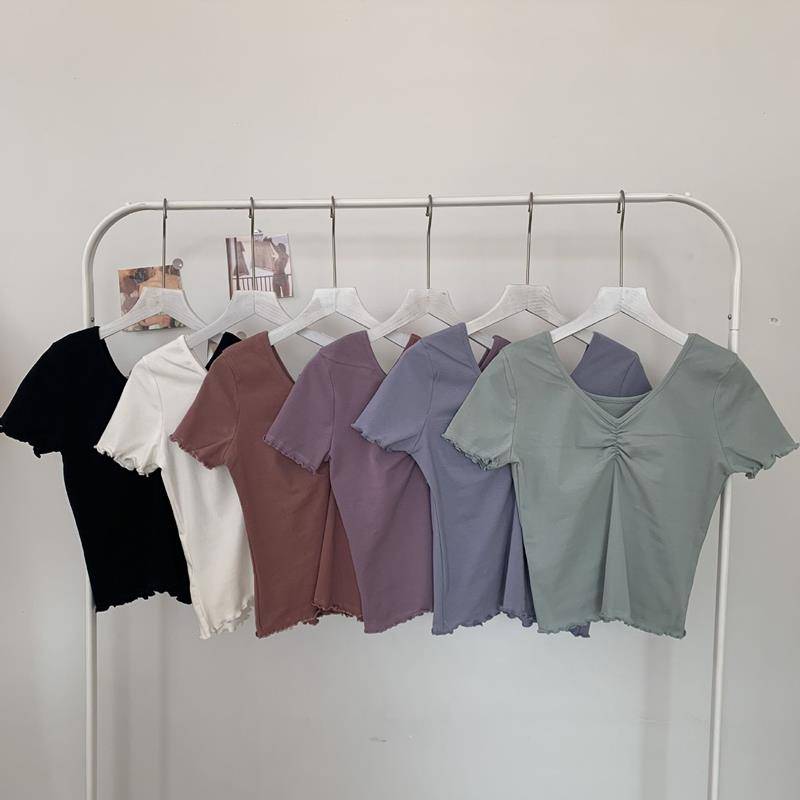 Dance practice service female adult dance shirt short -sleeved sports test dance life modern dance service classical dance