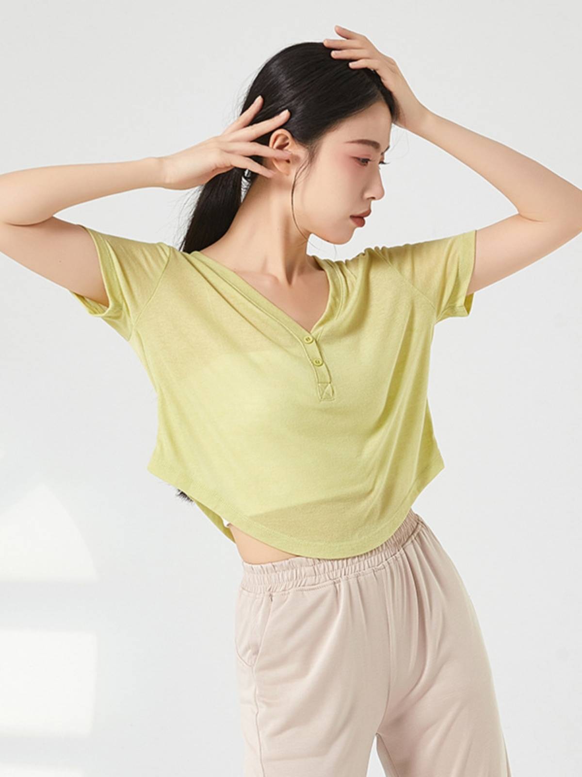 Dance service top Girls summer modern jersey Chinese classical adult practice dancing special 2023 new model