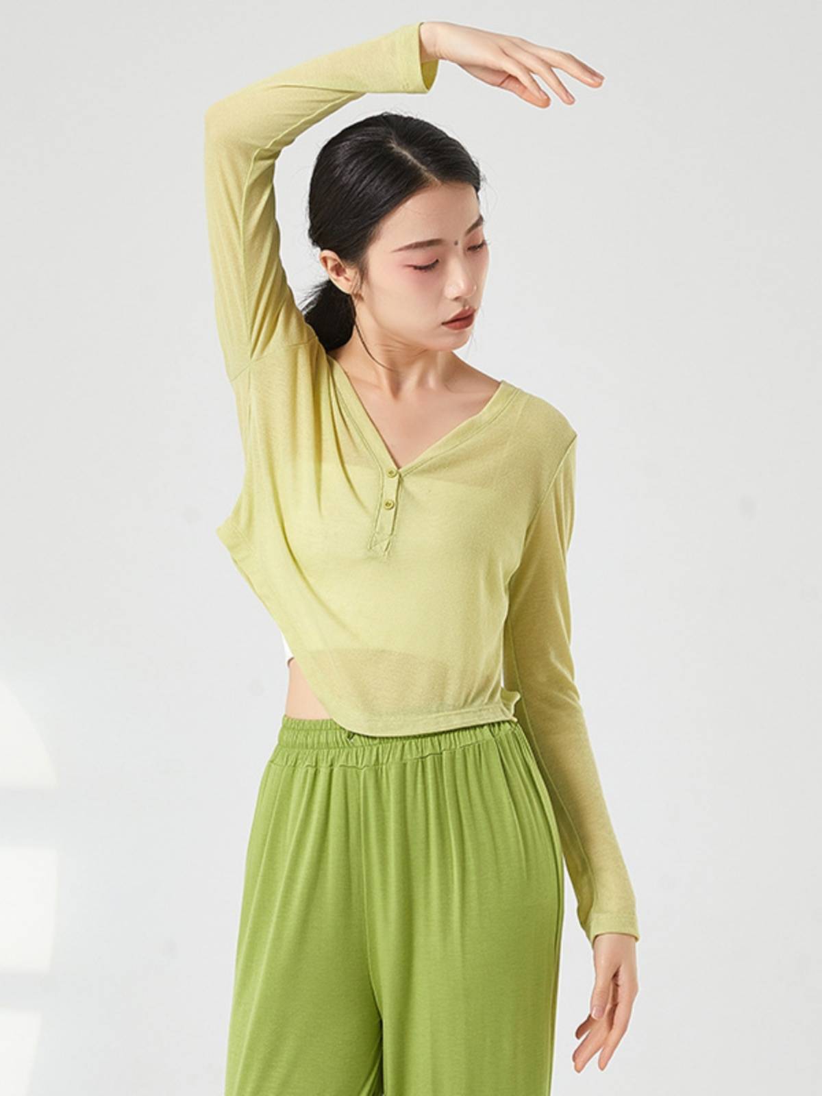 Dance service top Girls summer modern jersey Chinese classical adult practice dancing special 2023 new model