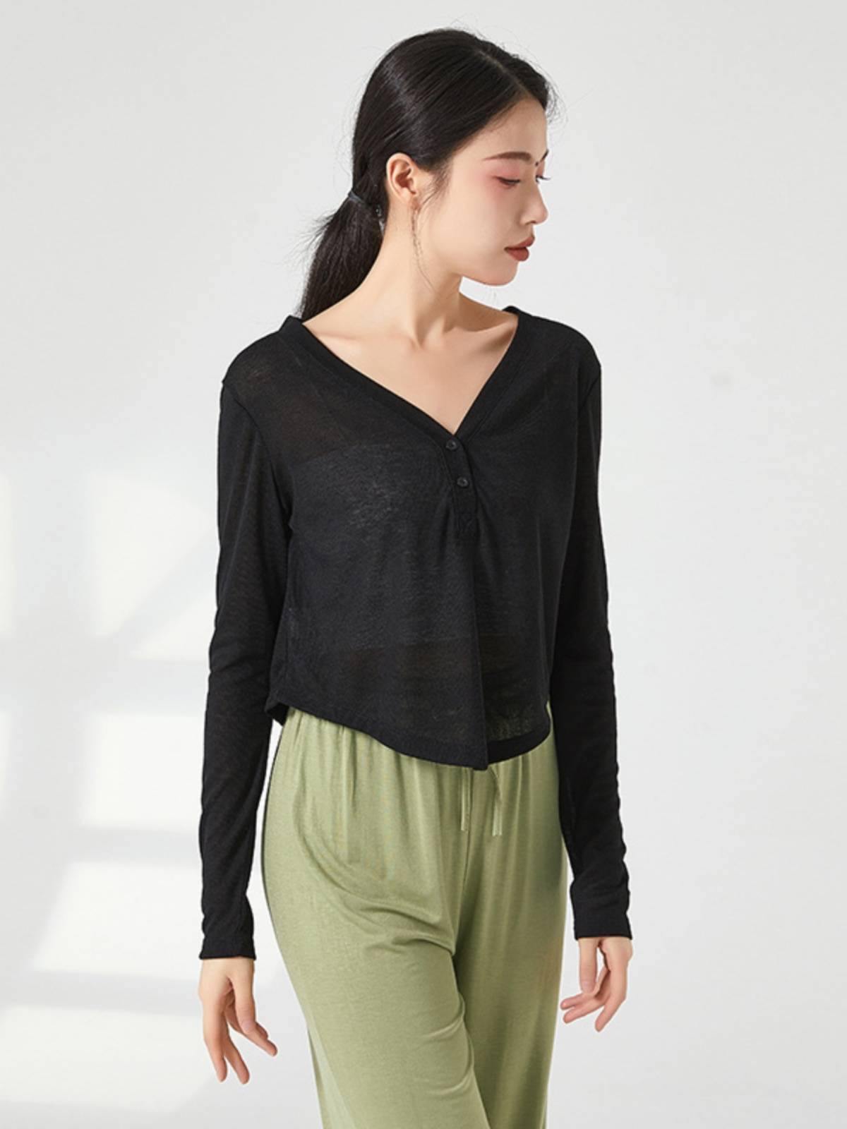 Dance service top Girls summer modern jersey Chinese classical adult practice dancing special 2023 new model