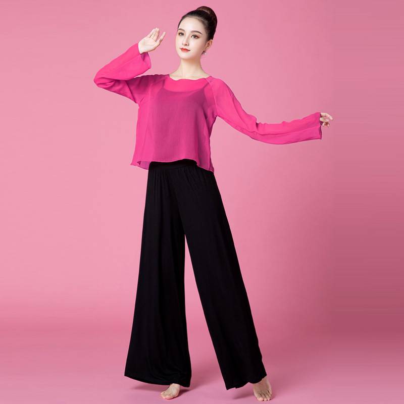 Spot classical dance service new women's top new women's tops, loose, elegant body rhyme n gauze can wear outwear modern