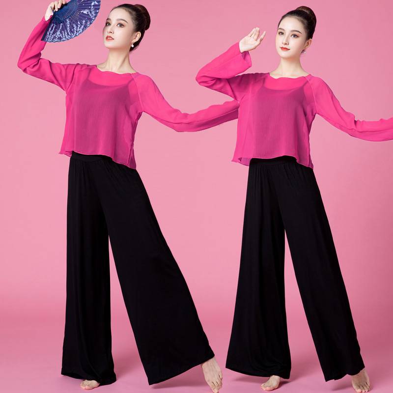 Spot classical dance service new women's top new women's tops, loose, elegant body rhyme n gauze can wear outwear modern