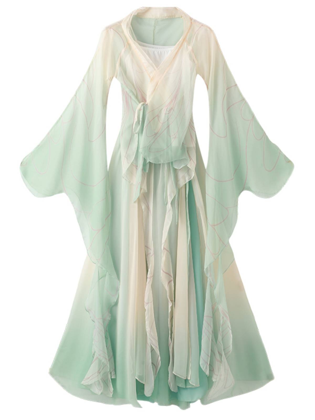 Classical dance exercise suit gradually transforms into rhyme yae dance dance clothing fairy Chinese dance elegant net gauze test performance clothing