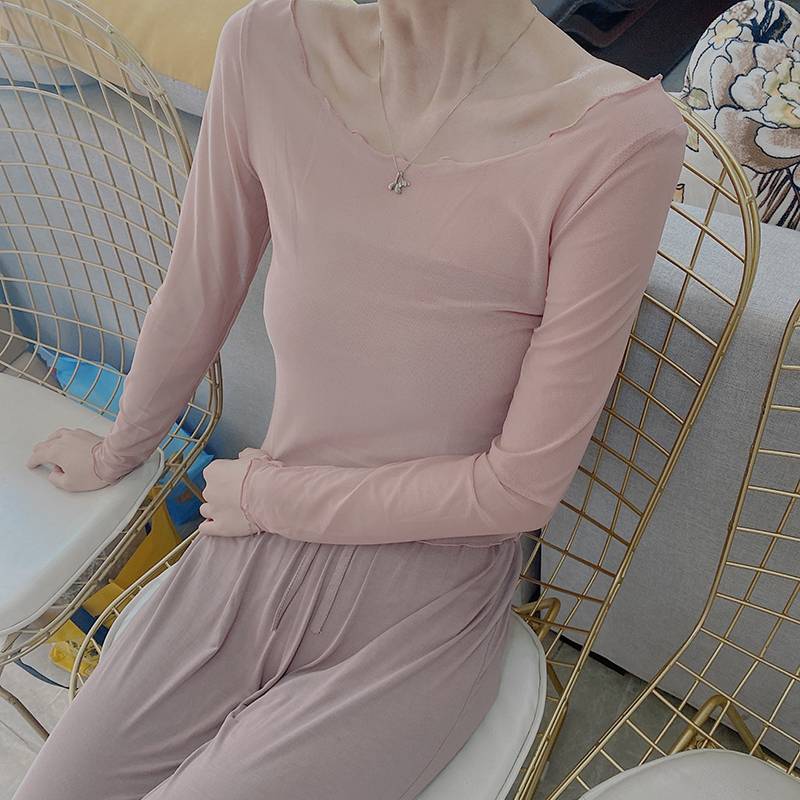 Net yarn long -sleeved shirt Chinese style classical dance body rhyme gauze short practice service modern performance dance clothing women