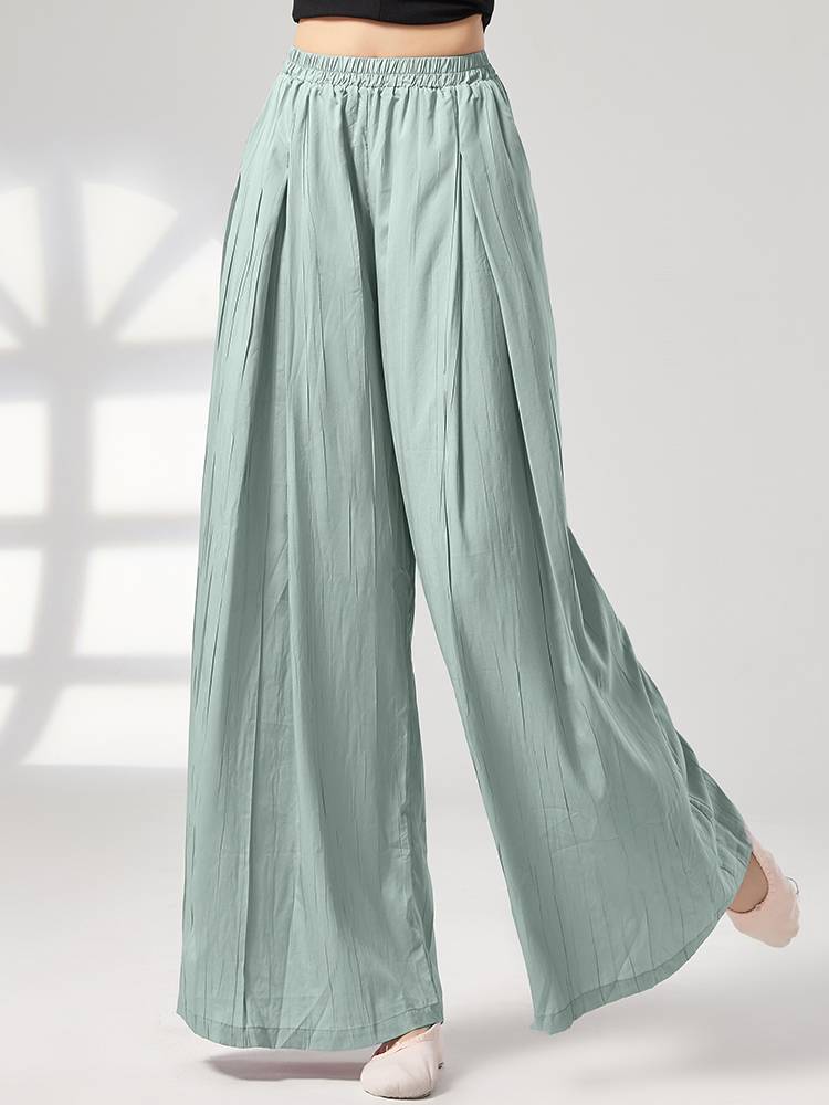 Classical dance clothing women's loose folds wide legs Chinese modern dance -shaped physical art test dancing performance dance pants