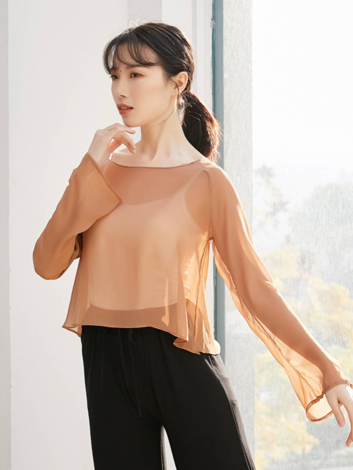 Summer new dance exercises, female adult classical dance national dance, clothes, surgery, fairy, elegant body rhyme yarn clothes