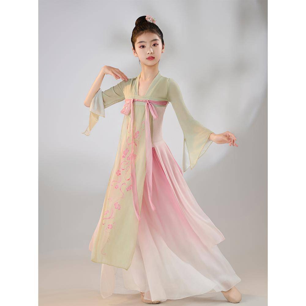 Children's Classical Dance Performance Services Chinese Dance Services Ethnic Periphery Gauze Girls Shen Yun Dance Dance Fan Dance