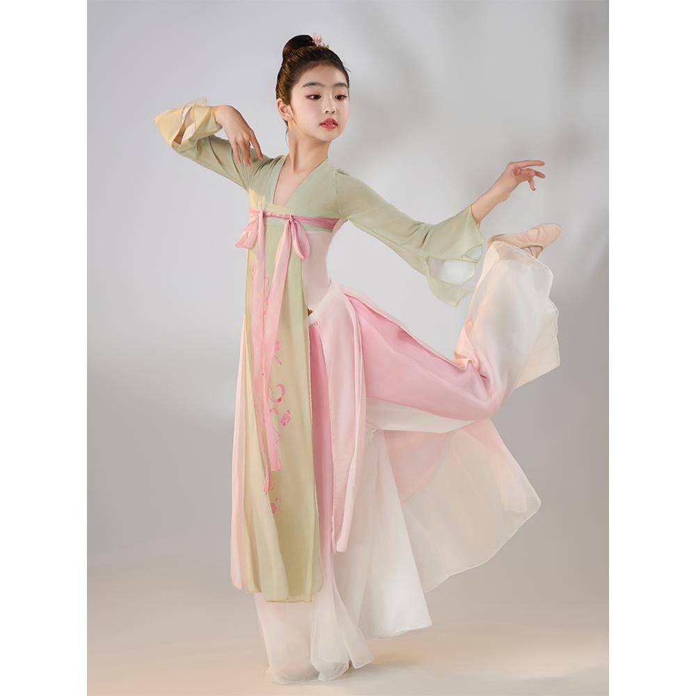 Children's Classical Dance Performance Services Chinese Dance Services Ethnic Periphery Gauze Girls Shen Yun Dance Dance Fan Dance