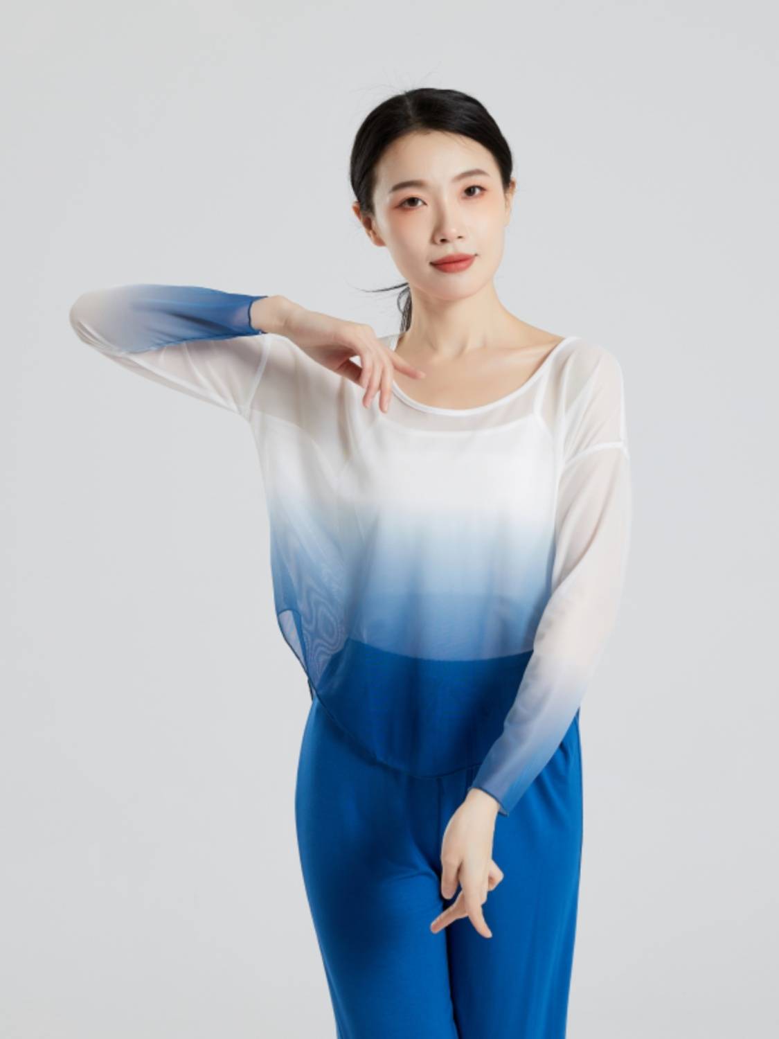 Modern dance clothing body practice service classical dance clothing gauze loose Chinese ancient style dance practice service girl