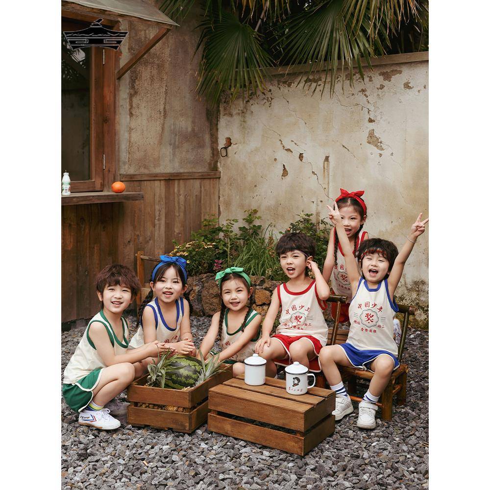 National Day Summer Performance Clothing Victoring Old Patriotic Chinese Youth Chinese Teenagers 1980s Dance Graduation Performance Service