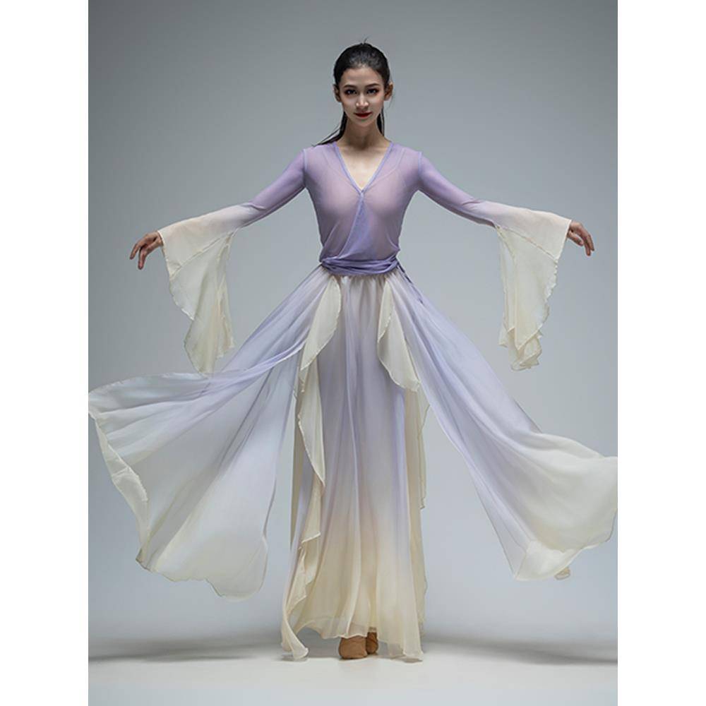 Classical Dance Dance Funmore Fairy Fairy Yunda Yueye Directors Practice Umbrella Dance Gine Dance Chinese Dance Fress Ginseng Girl