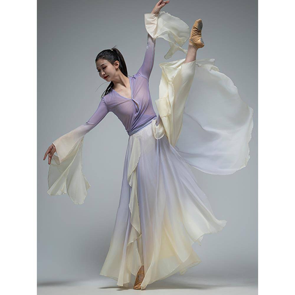 Classical Dance Dance Funmore Fairy Fairy Yunda Yueye Directors Practice Umbrella Dance Gine Dance Chinese Dance Fress Ginseng Girl