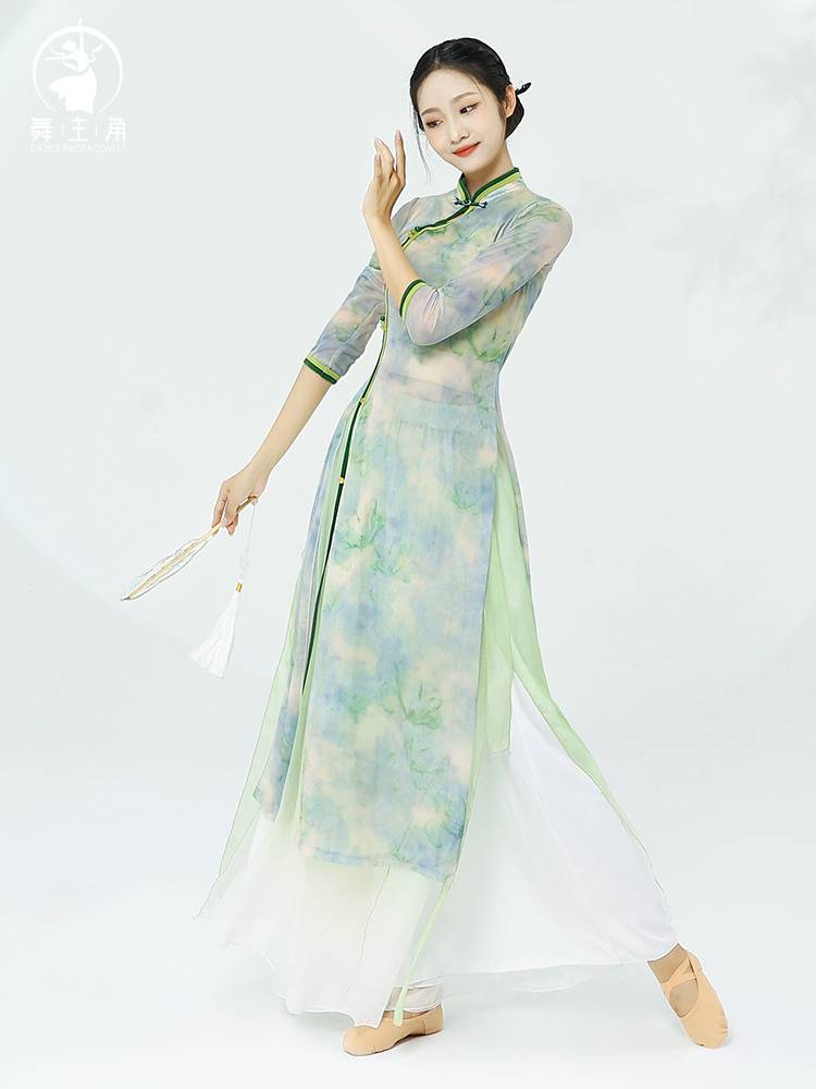 Dance protagonist Classical Dance Essence Rhymes Cheongsam Practice Services Uniforms, Eap Nationalities Performance Services Female Chinese Style Dance Service