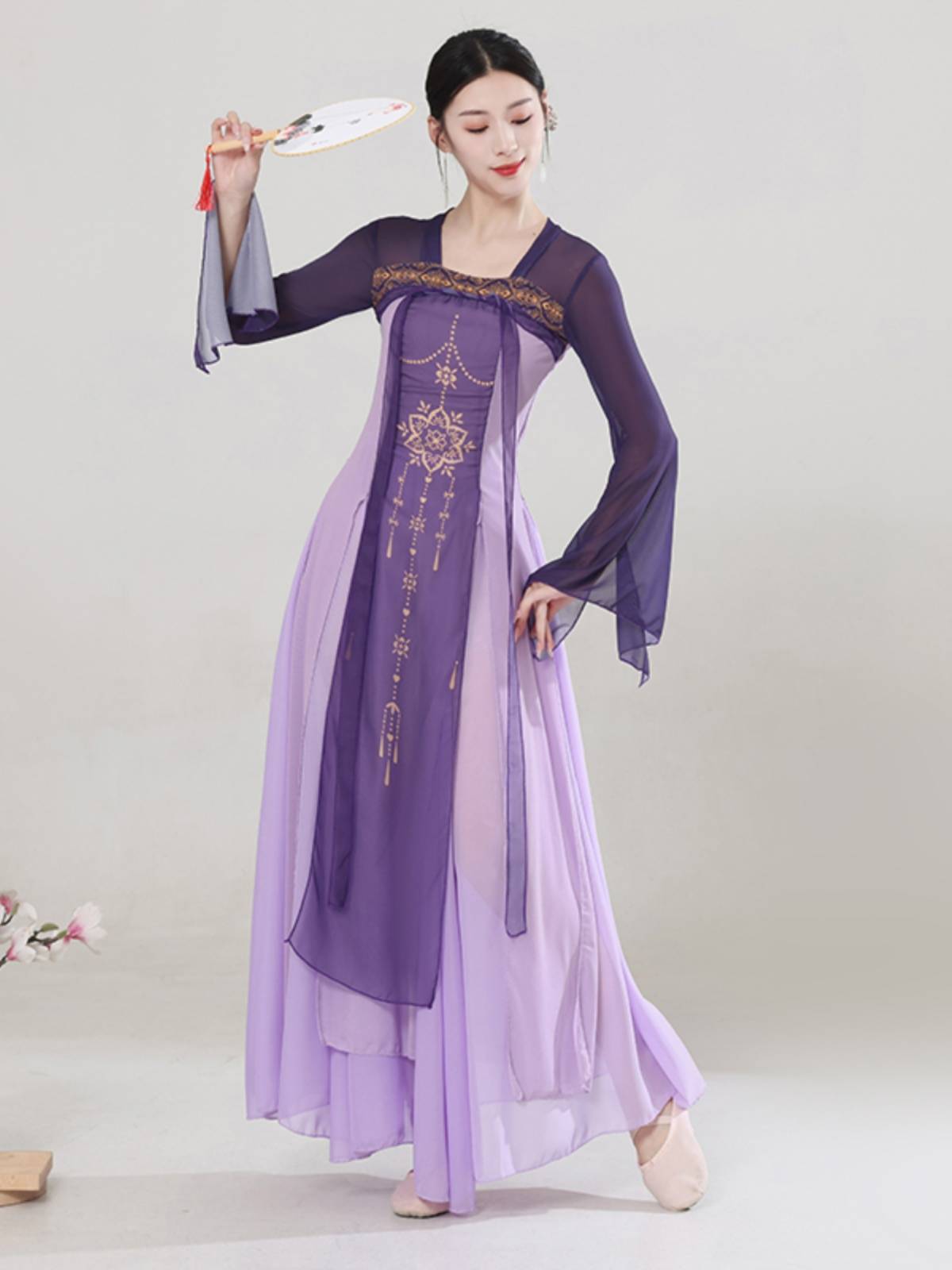 Classical dance dance clothing female elegant performances, art test dance clothing practice, kung fu, cheongsam elastic network dance clothing