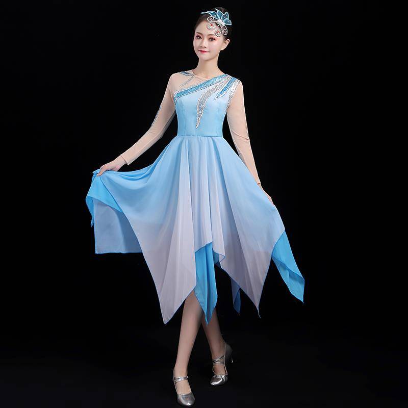 Classical Dance Performance Female Female Opening Dance Modern Dance Performance Clothing Choir Chief Skirt Squad Dance Dance dress