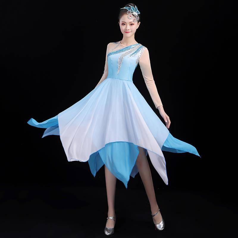 Classical Dance Performance Female Female Opening Dance Modern Dance Performance Clothing Choir Chief Skirt Squad Dance Dance dress