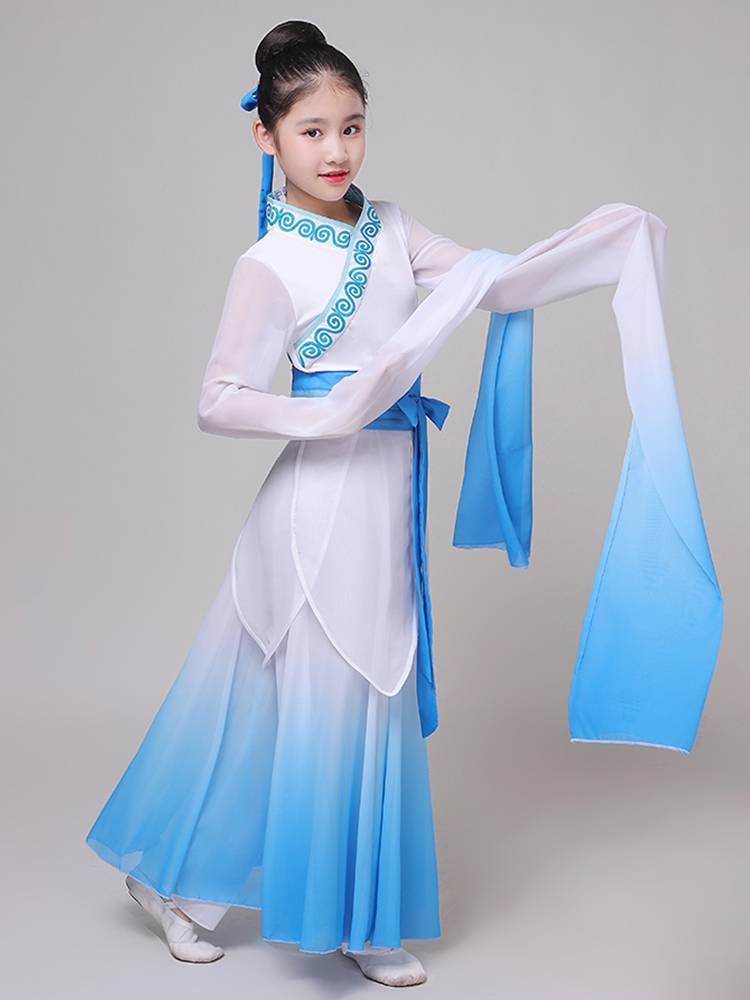 New Children's Classical Dance Water Sleeve Caiwei Book Simple Dance Female Chinese Storm, Gallpiece Dance Performance Service