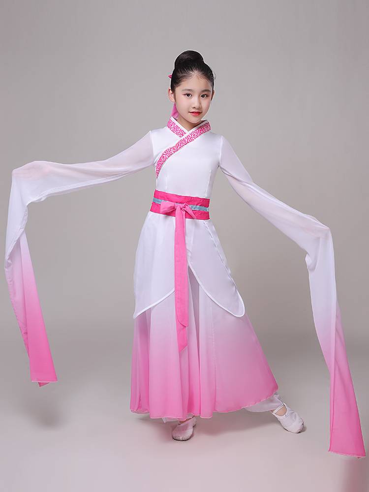 New Children's Classical Dance Water Sleeve Caiwei Book Simple Dance Female Chinese Storm, Gallpiece Dance Performance Service