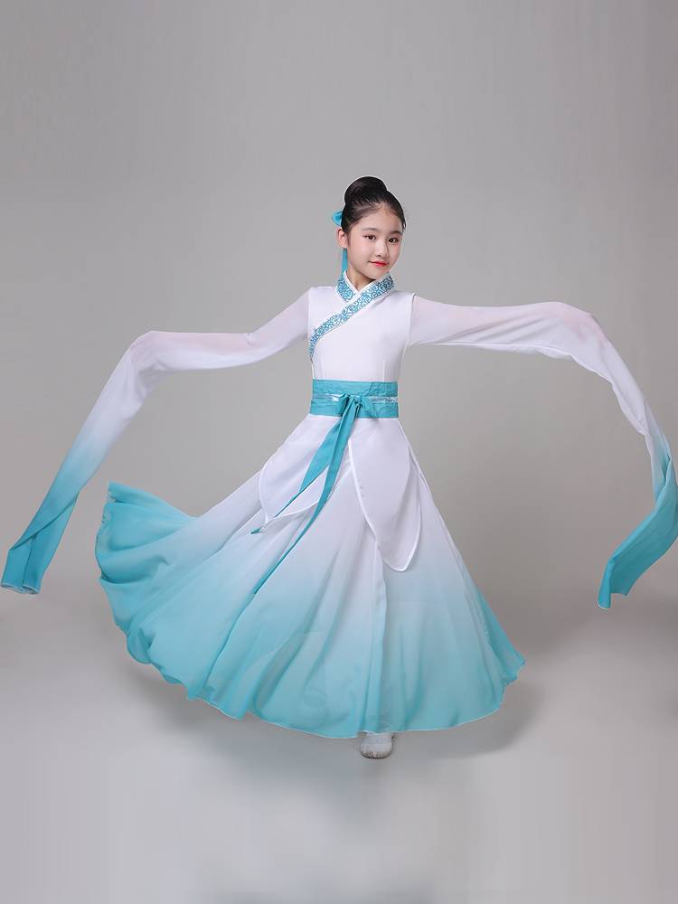 New Children's Classical Dance Water Sleeve Caiwei Book Simple Dance Female Chinese Storm, Gallpiece Dance Performance Service