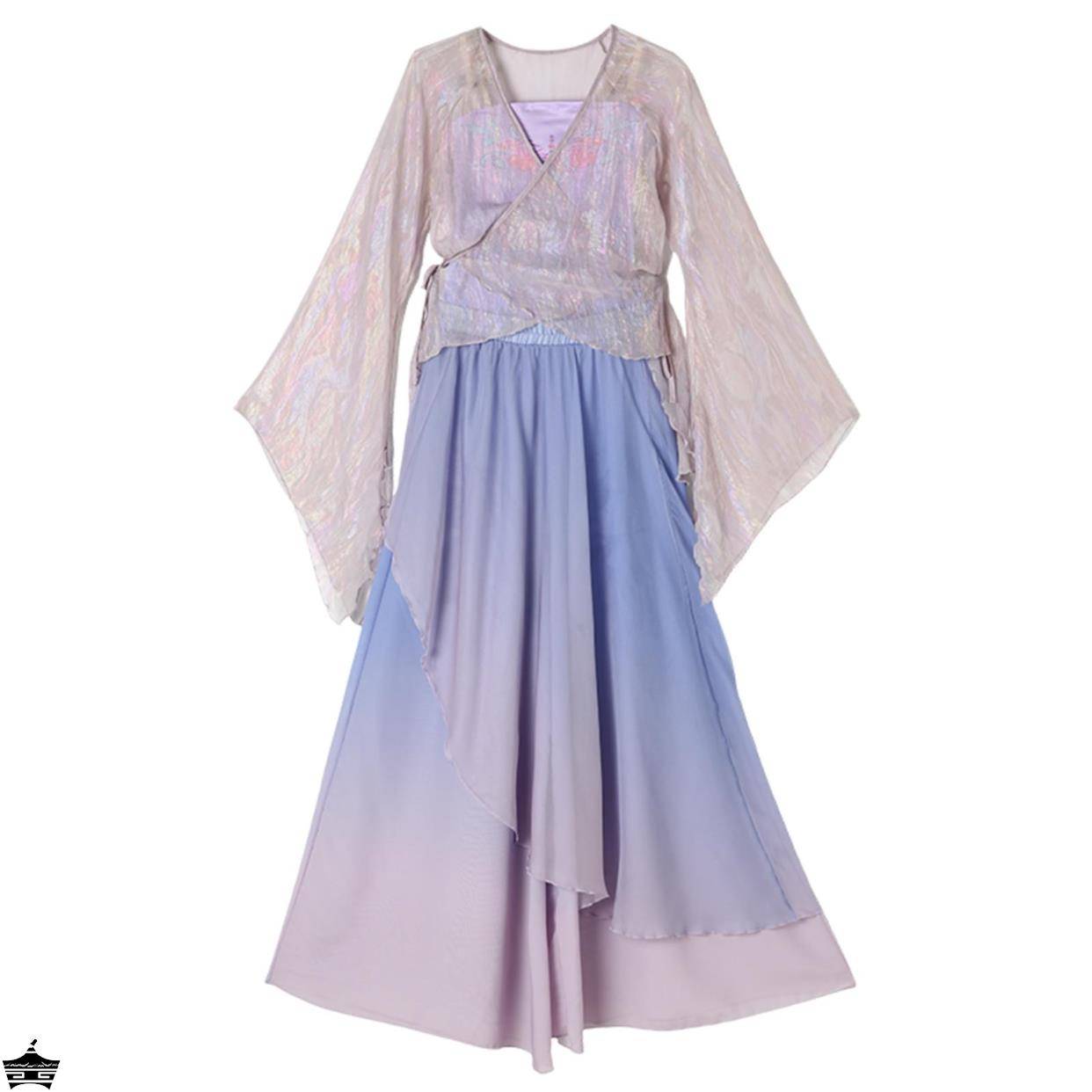 Children's dance clothing, rhyme, merit, elegant pants skirt, girl gauze, Chinese fan dance classical dance performance service