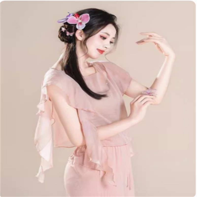 2024 Classical dance body rhyme, elegant fairy gauze, practice clothes, Chinese dance adult body body dance clothing girl