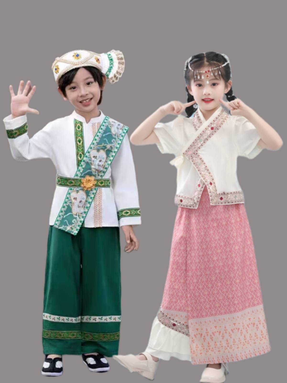 Children's ethnic minority performance service Dai dance service children's performance service Yunnan Xishuangbanna men's and women's performance service