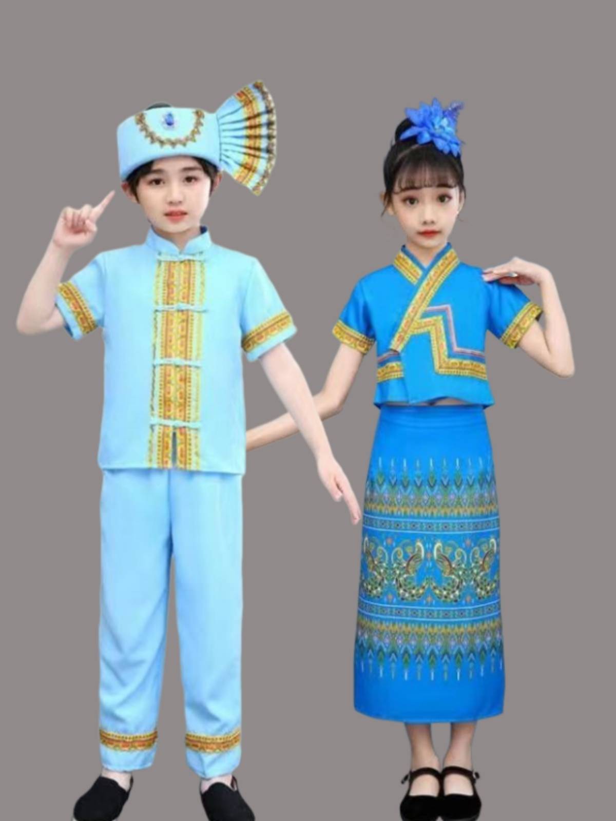 Children's ethnic minority performance service Dai dance service children's performance service Yunnan Xishuangbanna men's and women's performance service