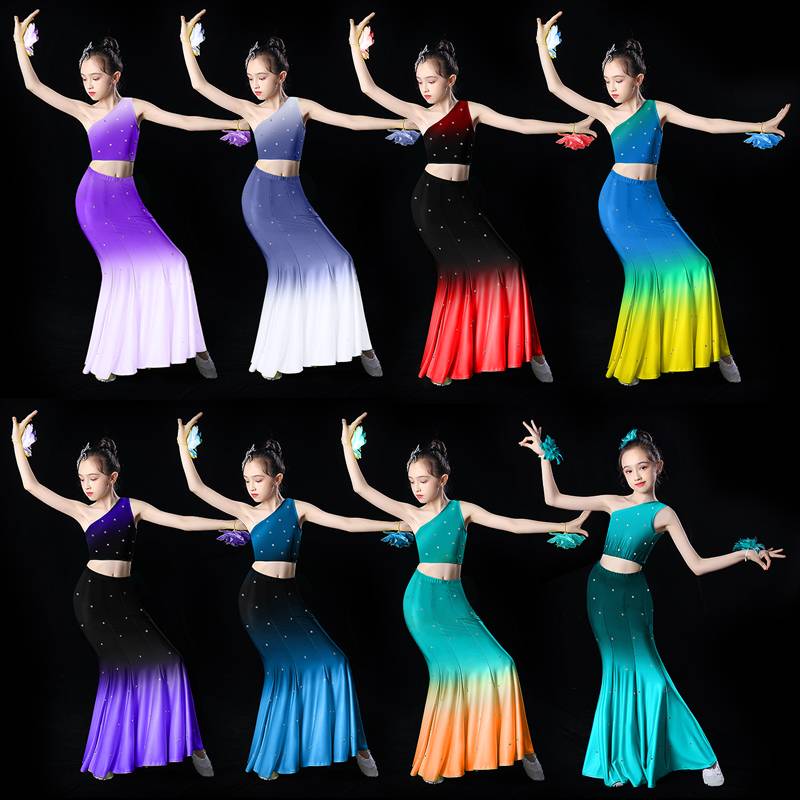 Dai dance and clothing children's performance service girl peacock dance nation style day daily art test practice service minority nation