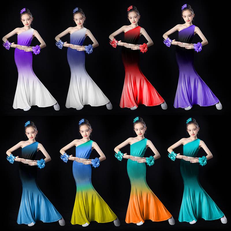 Dai dance and clothing children's performance service girl peacock dance nation style day daily art test practice service minority nation