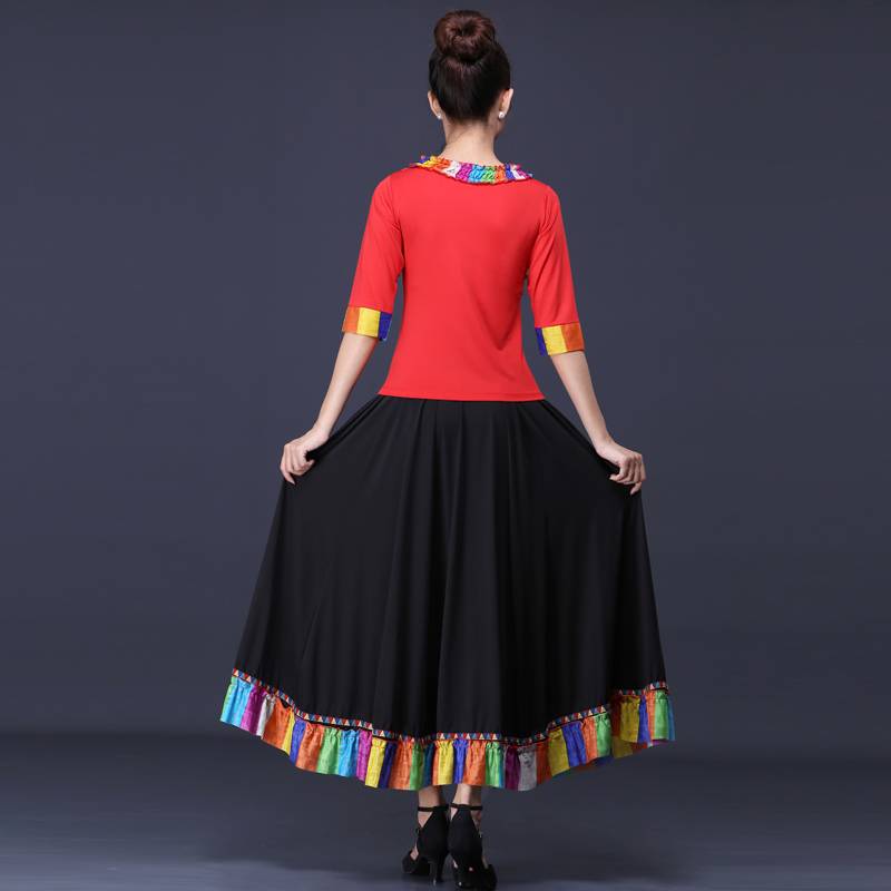 Tibetan dance costume plaza costume, 2024 new national style Mongol dress, adult
