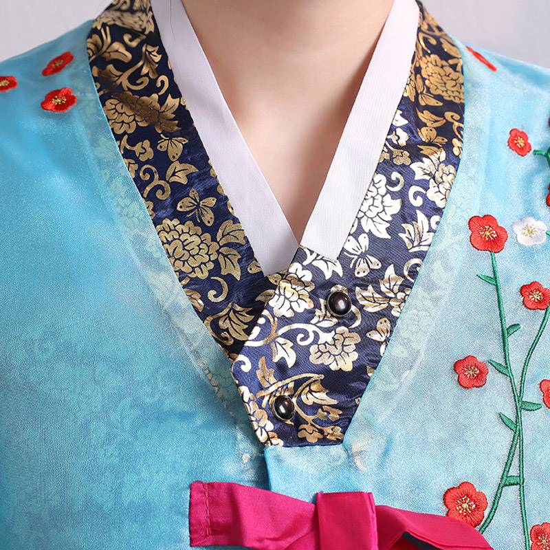 Korean girls' traditional national wedding dress, Korean dance stage show group costumes