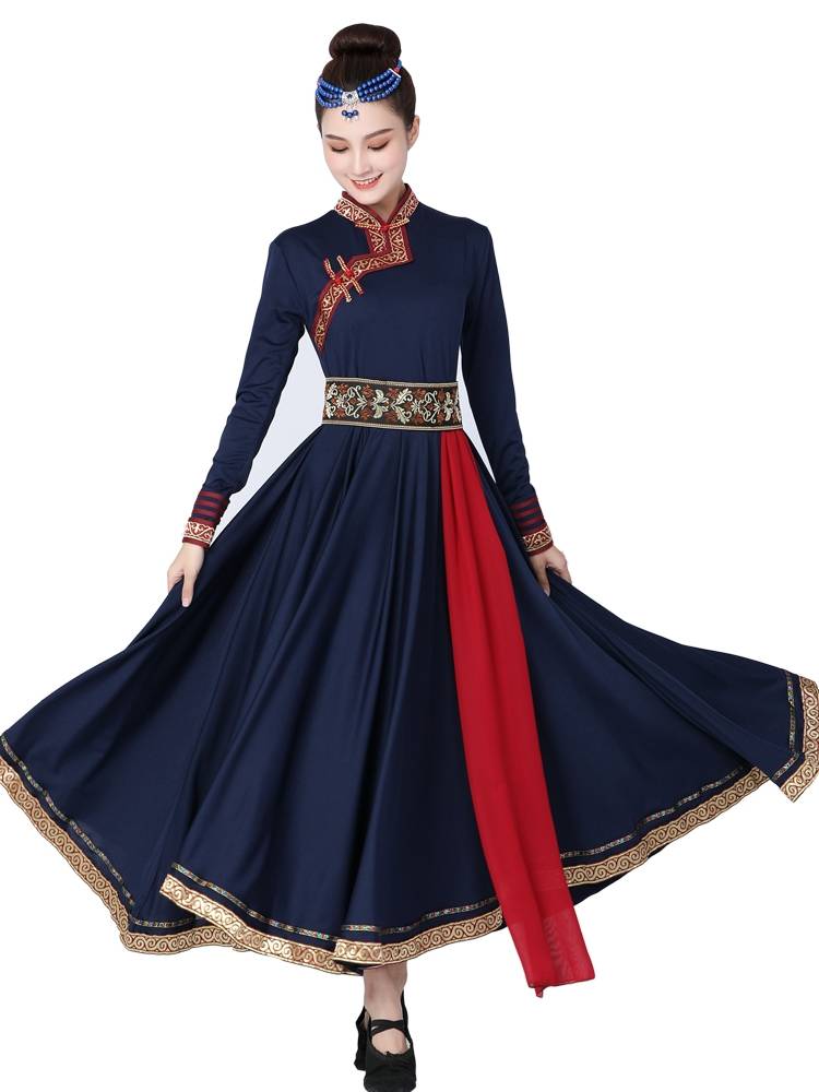 Mongol dance and national dance costumes, long skirts, long skirts, dress-shows