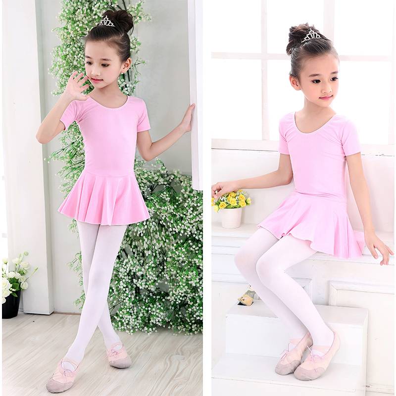 Dance service children's daughter -in -law practice service autumn and winter national Chinese dance long -sleeved suspender conjoined ballet girl performance service