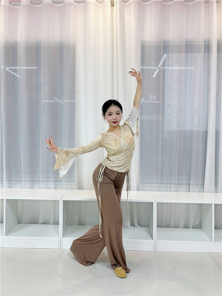 Classical dance service female elegant and ancient style practice new art test shows the national Chinese dance body rhyme dance gauze