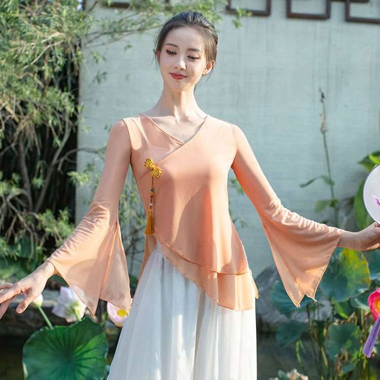 Dance top Female model Mansha classical dance body rhyme, female Xia Yan, national dance, jacket, surgery