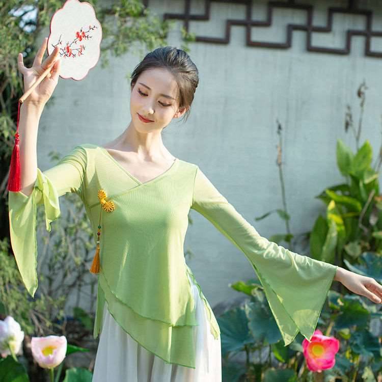 Dance top Female model Mansha classical dance body rhyme, female Xia Yan, national dance, jacket, surgery