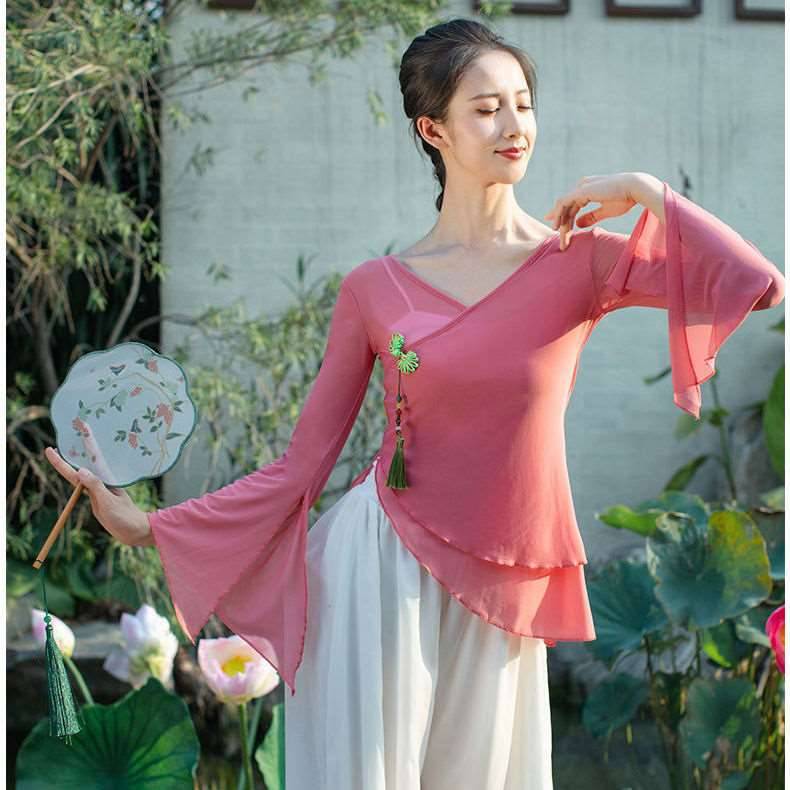 Dance top Female model Mansha classical dance body rhyme, female Xia Yan, national dance, jacket, surgery