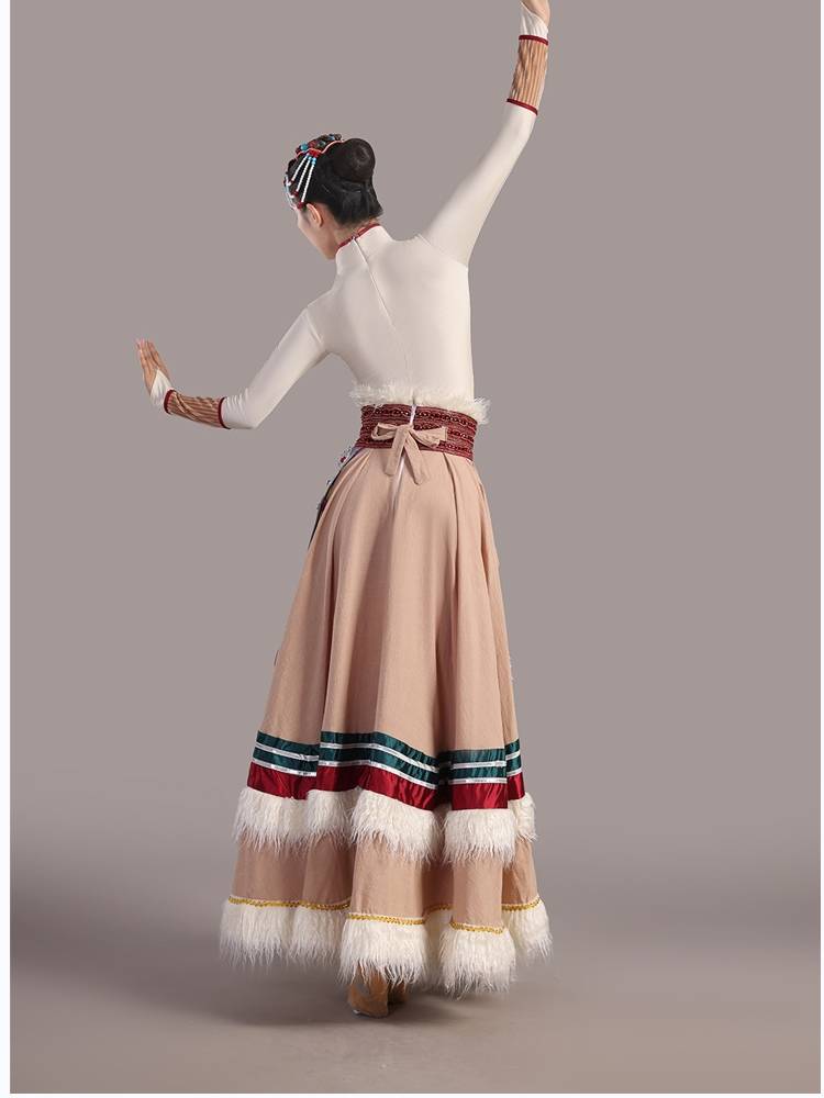 New Tibetan Dance Clothing National Clothing Tibetan Dance Performance Services Mongolian Mongolian Performance Server Skirt