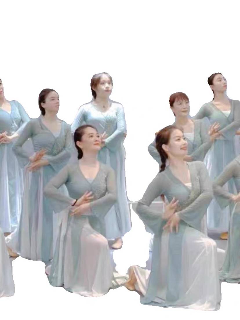 Classical dance practice clothing female body rhyme, elegant gauze children's nation performances, current Yujun spring map umbrella