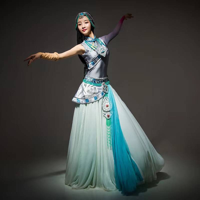 The Tibetan Dance Show dress girl, 2023, new opening dress, with a national dress