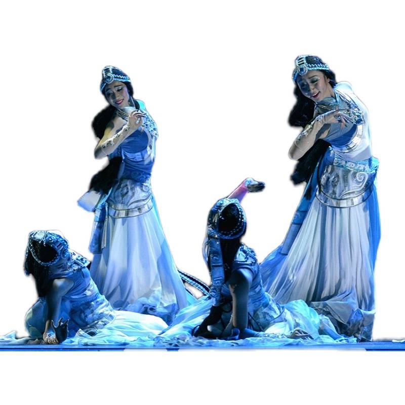 The Tibetan Dance Show dress girl, 2023, new opening dress, with a national dress