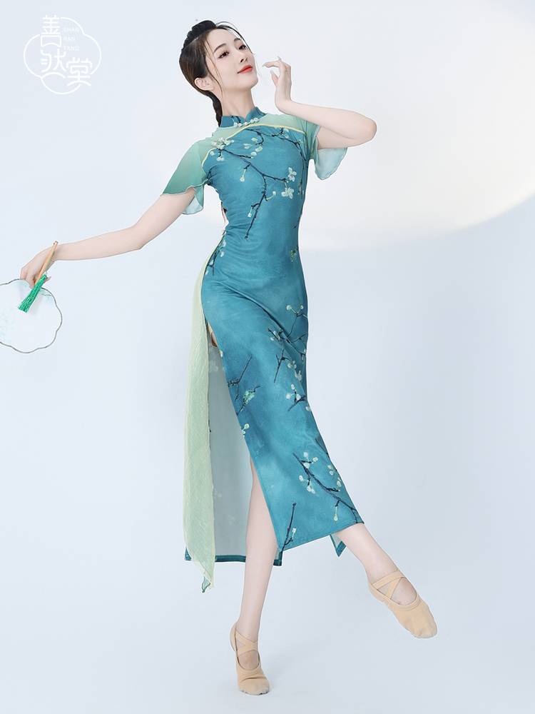 Shan Ran Hall's new classical dance cheongsam dance service performance performance, dancing special split elastic national style