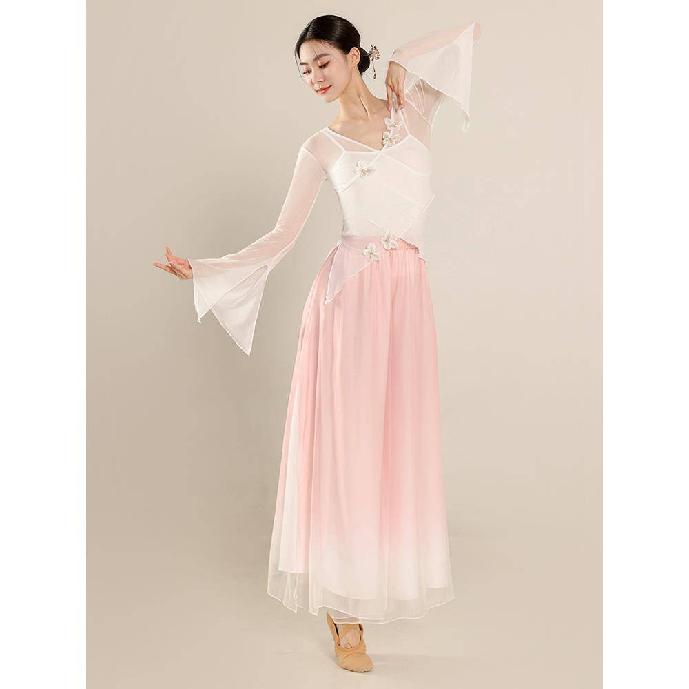 Classical dance clothing butterfly net gauze body rhyme yae Chinese national dance exercise skills test jacket performance suit suit